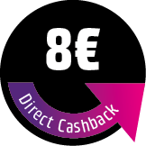 8 € Direct Cashback sichern! Der Rabatt wird direkt im Warenkorb abgezogen.
